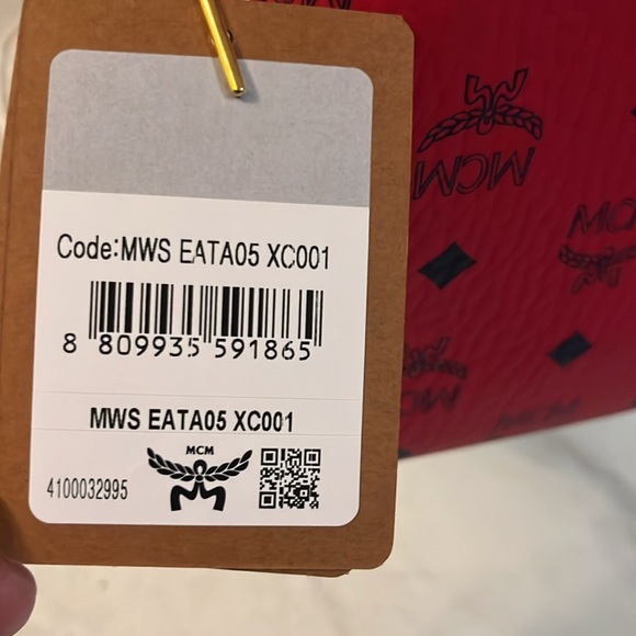 NWT MCM Red Crossbody Bag - Picture 2 of 6